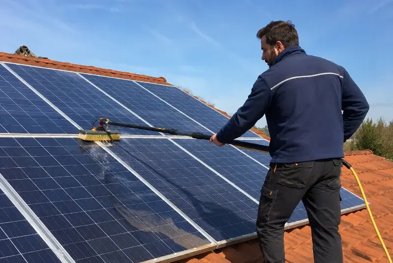 Nettoyage et entretien de panneaux solaires à Saint-Pierre-la-Palud